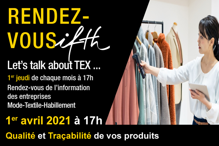 Qualité et Traçabilité des produits – RDV IFTH Jeudi 1er Avril 2021 (online)