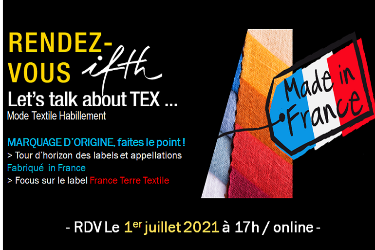 Marquage d’origine, faites le point ! – RDV IFTH Jeudi 1er juillet 2021 /17h (online)