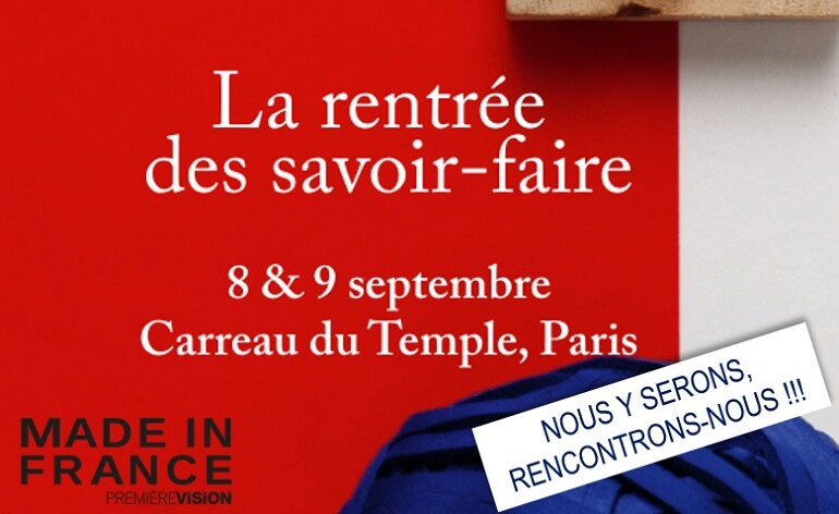 Rencontrons-nous sur Made in France by PV les 8-9 septembre prochains !