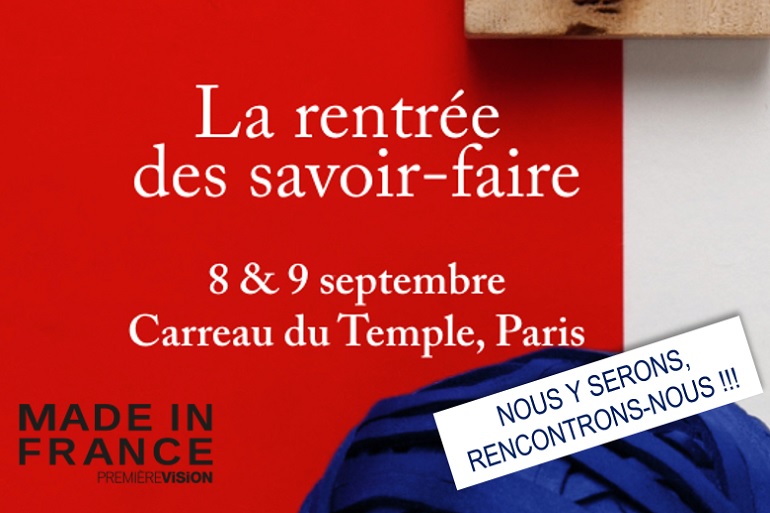 Rencontrons-nous sur Made in France by PV les 8-9 septembre prochains !
