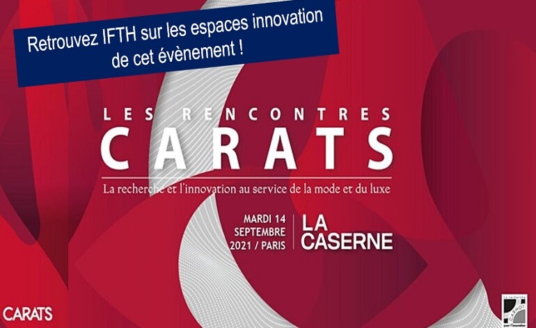 IFTH participe à la prochaine édition des Rencontres CARATS -14/09/21