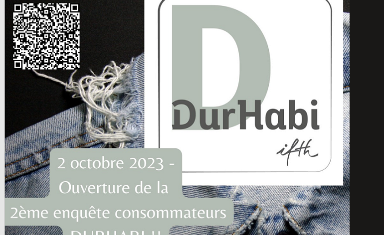 Enquête DURHABI « Durabilité à l’usage des textiles »- session 2 !