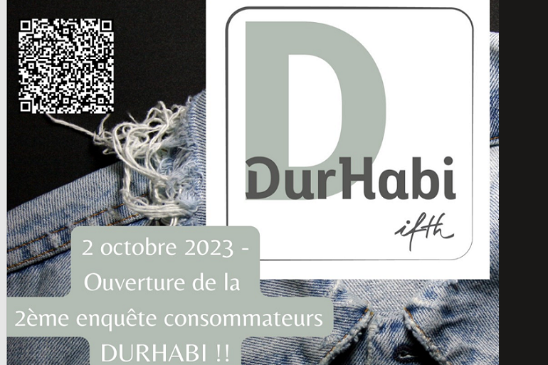 Enquête DURHABI « Durabilité à l’usage des textiles »- session 2 !