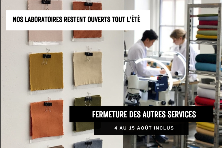 Cet été, les laboratoires Tests & Essais de l’IFTH restent ouverts