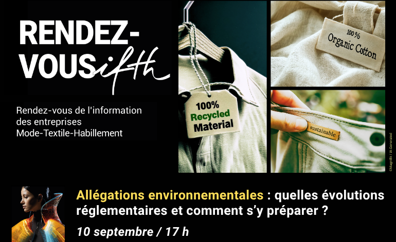 RDV IFTH – Allégations environnementales : quelles évolutions réglementaires et comment s’y préparer ? / 10 septembre (online)