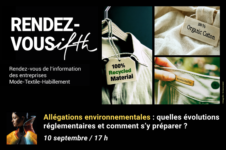 RDV IFTH – Allégations environnementales : quelles évolutions réglementaires et comment s’y préparer ? / 10 septembre (online)